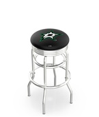 Dallas Stars NHL Ribbed Double-Ring Bar Stool Dallas Stars NHL Ribbed Double-Ring Bar Stool