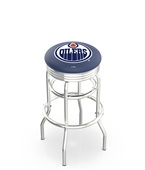 Edmonton Oilers NHL Ribbed Double-Ring Bar Stool Edmonton Oilers NHL Ribbed Double-Ring Bar Stool