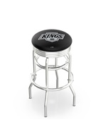 Los Angeles Kings NHL Ribbed Double-Ring Bar Stool Los Angeles Kings NHL Ribbed Double-Ring Bar Stool
