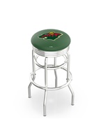 Minnesota Wild NHL Ribbed Double-Ring Bar Stool Minnesota Wild NHL Ribbed Double-Ring Bar Stool
