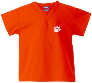 Clemson University Kid's Orange Scrub Tops