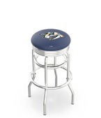 Nashville Predators NHL Rib Double-Ring Bar Stool