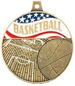 Hasty Awards 2.25" Americana Basketball Medals