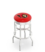 Ottawa Senators NHL Ribbed Double-Ring Bar Stool