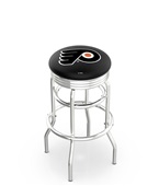 Philadelphia Flyers NHL Rib Double-Ring Bar Stool Philadelphia Flyers NHL Rib Double-Ring Bar Stool