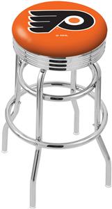 Philadelphia Flyers NHL Rib Double-Ring Bar Stool