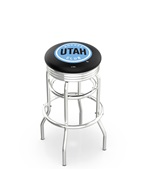 Arizona Coyotes NHL Ribbed Double-Ring Bar Stool Arizona Coyotes NHL Ribbed Double-Ring Bar Stool