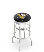 Pittsburgh Penguins NHL Rib Double-Ring Bar Stool