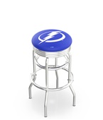 Tampa Bay Lightning NHL Rib Double-Ring Bar Stool Tampa Bay Lightning NHL Rib Double-Ring Bar Stool