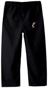 University of Cincinnati Kid's Black Scrub Pants