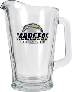 NFL San Diego Chargers 1/2 Gallon Glass Pitcher