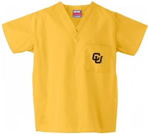 University of Colorado Gold Classic Scrub Tops