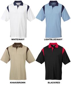 TRI MOUNTAIN Spotter Waffle Knit Golf Shirt