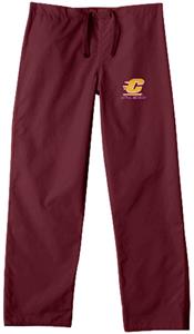 Central Michigan Univ Maroon Classic Scrub Pant