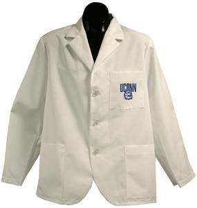 Univ of Connecticut Huskies White Short Labcoats
