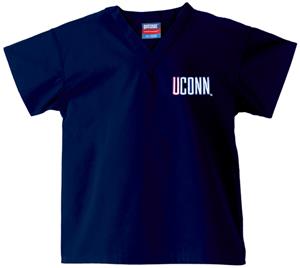 University of Connecticut Kid's Navy Scrub Tops