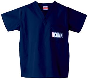 University of Connecticut Navy Classic Scrub Tops