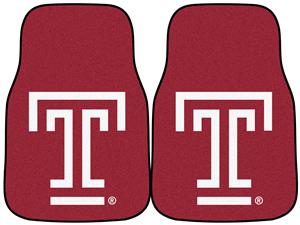 Fan Mats Temple University Carpet Car Mats