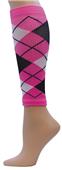 Red Lion Neon Pink Argyle Compression Leg Sleeves Red Lion Neon Pink Argyle Compression Leg Sleeves