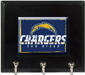 NFL San Diego Chargers Wood Keyhook Rack