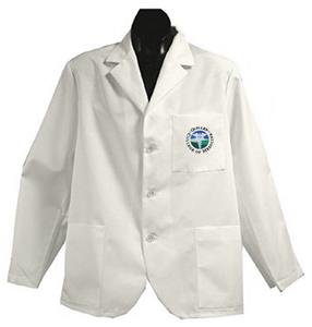 East Tennessee State Univ White Short Labcoats