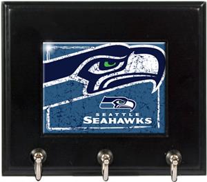 NFL Seattle Seahawks Wood Keyhook Rack