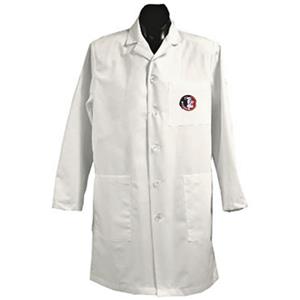 Florida State Univ White Long Labcoats