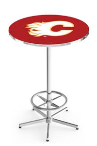 Calgary Flames NHL Chrome Pub Table