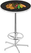 Chicago Blackhawks Blk NHL Chrome Pub Table