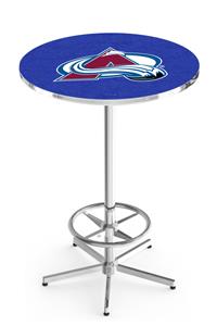 Colorado Avalanche NHL Chrome Pub Table