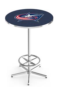 Columbus Blue Jackets NHL Chrome Pub Table