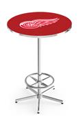 Detroit Red Wings NHL Chrome Pub Table Detroit Red Wings NHL Chrome Pub Table