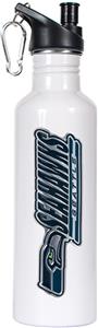 NFL Seattle Seahawks White Stainless Water Bottle