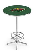 Minnesota Wild NHL Chrome Pub Table Minnesota Wild NHL Chrome Pub Table