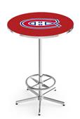 Montreal Canadiens NHL Chrome Pub Table Montreal Canadiens NHL Chrome Pub Table