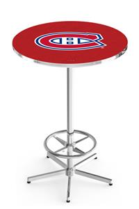 Montreal Canadiens NHL Chrome Pub Table