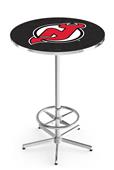 New Jersey Devils NHL Chrome Pub Table New Jersey Devils NHL Chrome Pub Table