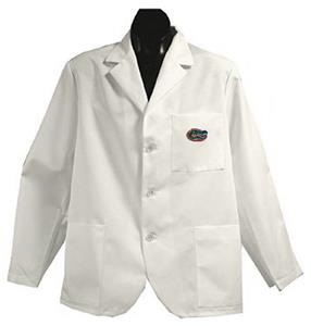 Univ of Florida Gators White Short Labcoats