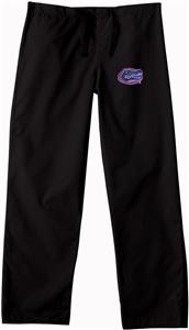 Univ of Florida Gators Black Classic Scrub Pants