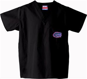 Univ of Florida Gators Black Classic Scrub Tops