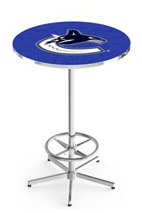 Vancouver Canucks NHL Chrome Pub Table