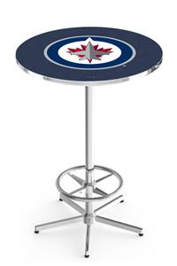 Winnipeg Jets NHL Chrome Pub Table