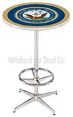 United States Navy Chrome Pub Table