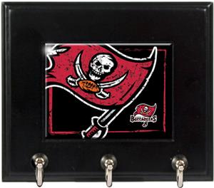 NFL Tampa Bay Buccaneers Wood Keyhook Rack