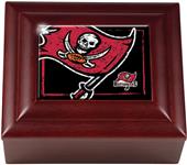 NFL Tampa Bay Buccaneers Mahogany Keepsake Box