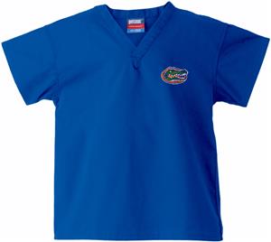 Univ of Florida Gators Kid's Royal Scrub Tops