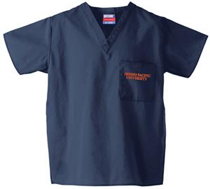 Fresno Pacific University Navy Classic Scrub Tops