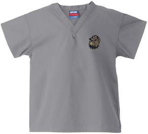 Georgetown Univ Hoya Kid's Gray Scrub Tops