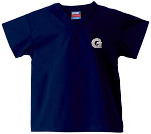 Georgetown University Kid's Navy Scrub Tops