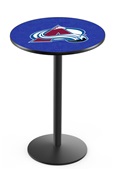 Colorado Avalanche NHL Round Base Pub Table Colorado Avalanche NHL Round Base Pub Table